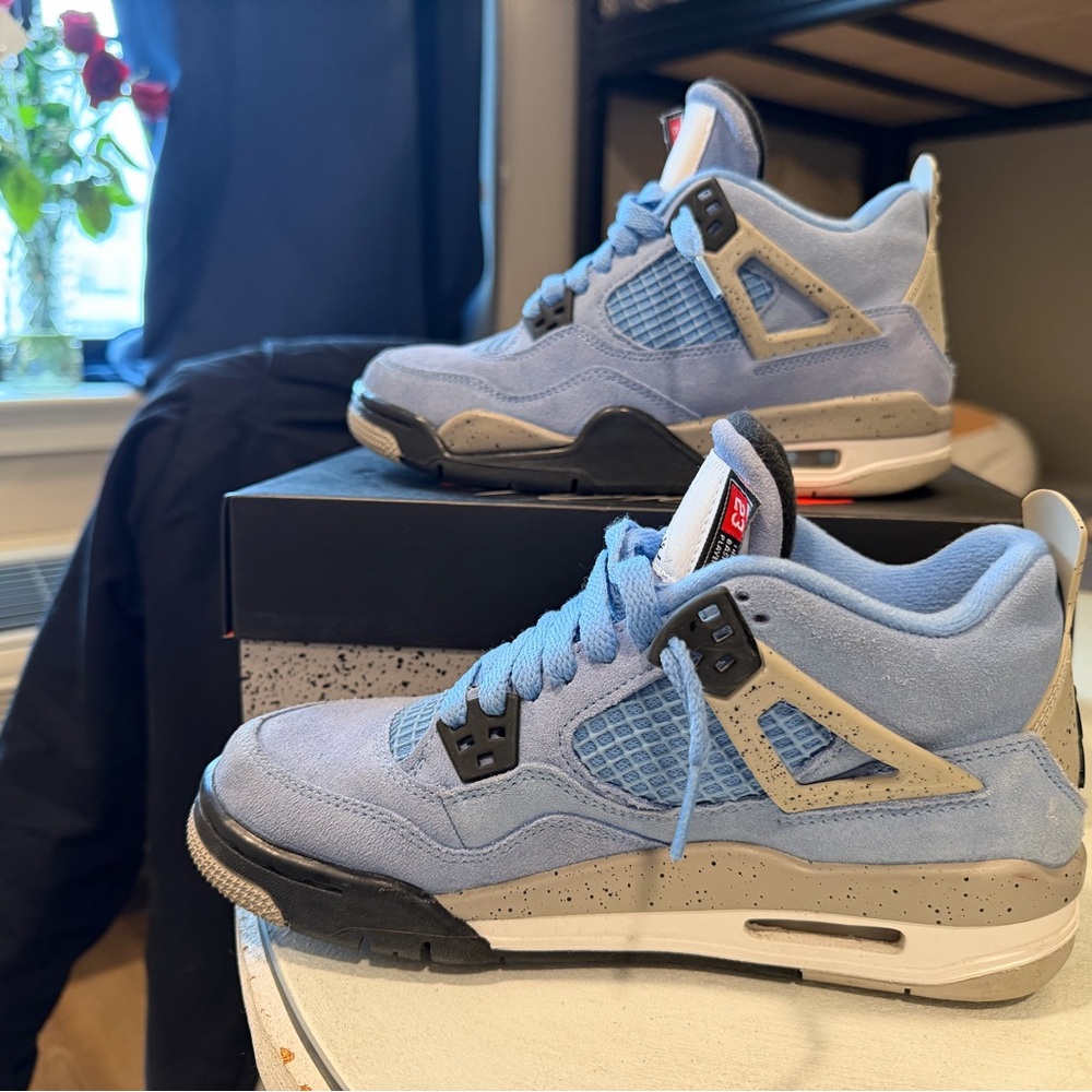 Jordan Light Blue and Beige Sneakers